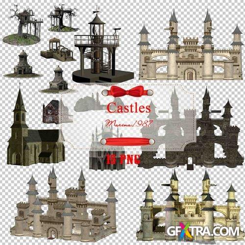 Clipart PNG - Castles