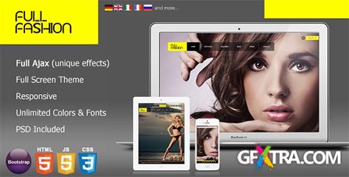 ThemeForest - "Full Fashion" v1.3 - an Ajax Fullscreen WP Theme