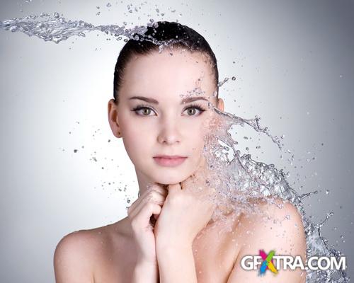 Amazing SS - Beautiful young woman with water, 25xJPGs