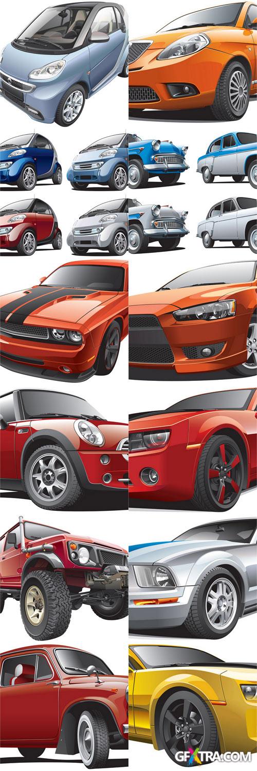 Automobiles Vectors Illustrations - 35xEPS