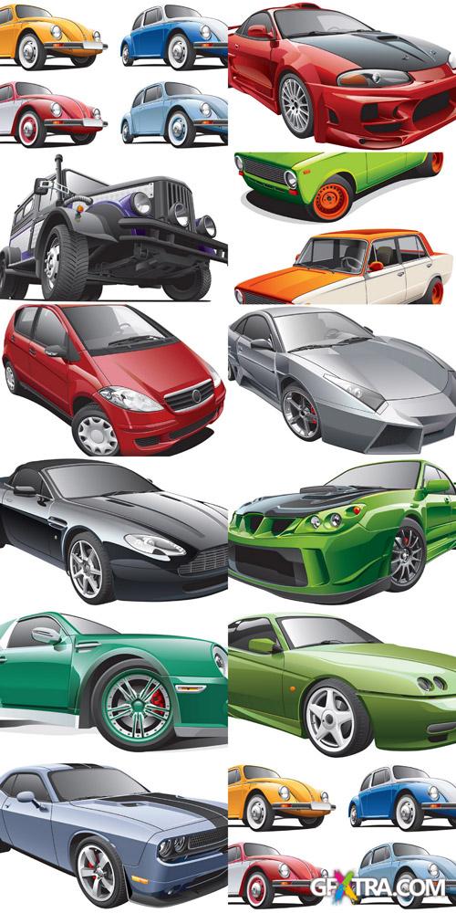 Automobiles Vectors Illustrations - 35xEPS