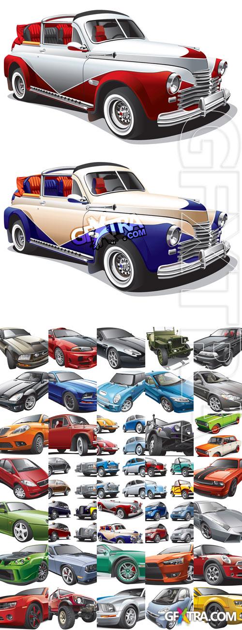 Automobiles Vectors Illustrations - 35xEPS