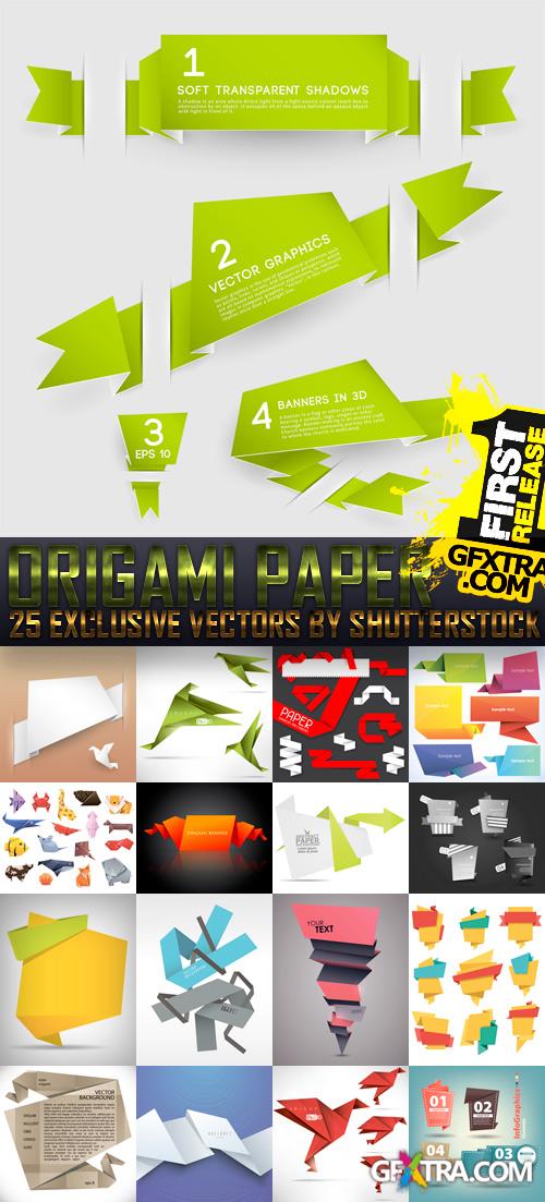 Amazing SS - Origami Paper, 25xEPS