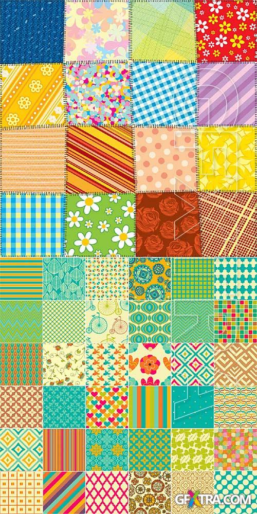 Colorful seamless patterns