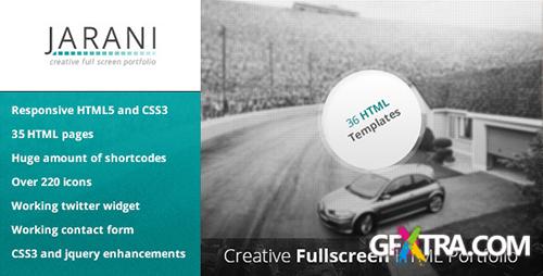 ThemeForest - Jarani - Creative Full Screen Portfolio HTML - RIP