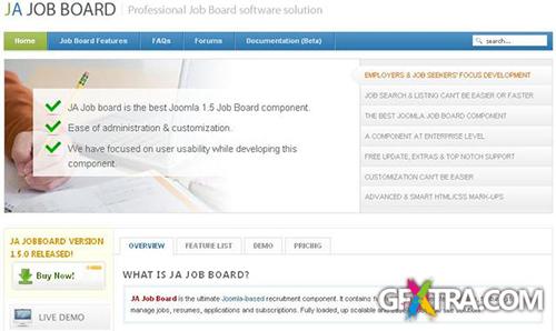 JoomlArt - JA Jobboard v1.0.3 - Recruitment Solution for Joomla 2.5x