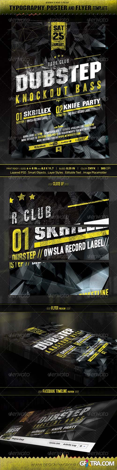 GraphicRiver - Music Knockout Bass Flyer and Poster Template