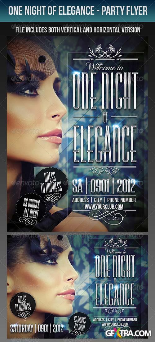 GraphicRiver - One Night Of Elegance Party Flyer