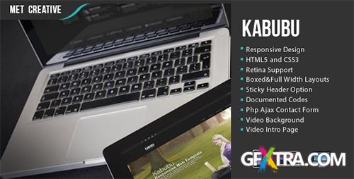 ThemeForest - Kabubu Responsive Creative Business/Personal Theme - RIP