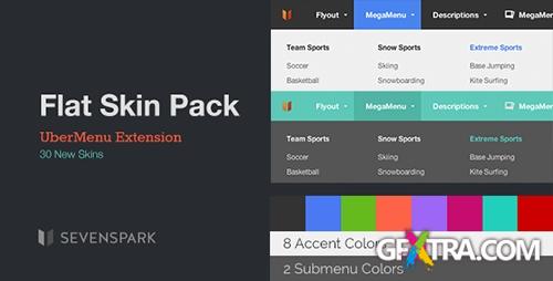 CodeCanyon - UberMenu v1.0.3 - Flat Skin Pack