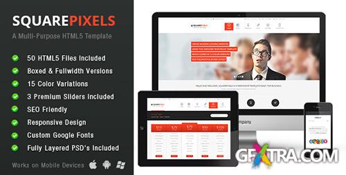 ThemeForest - SquarePixels - Multi-Purpose HTML5 Template - RIP