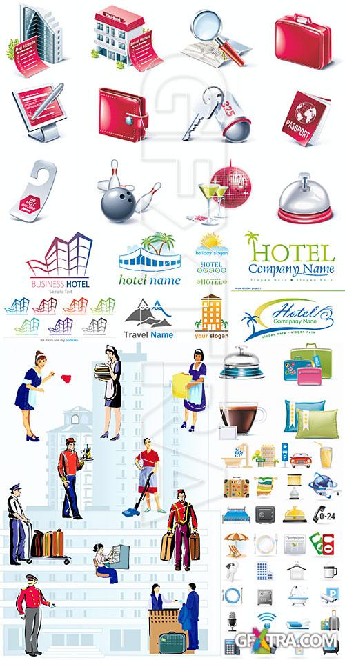 Hotel icons and logos