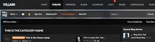 IPB Skin - Villain Skin for IPB 3.4.x