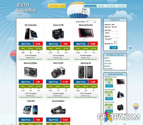 JEXTN - GroupBuy v3.3.7 (Groupon Clone) for Joomla 2.5 - 3.x