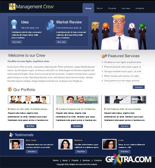 DreamTemplate - Management Webpage Template - 6411