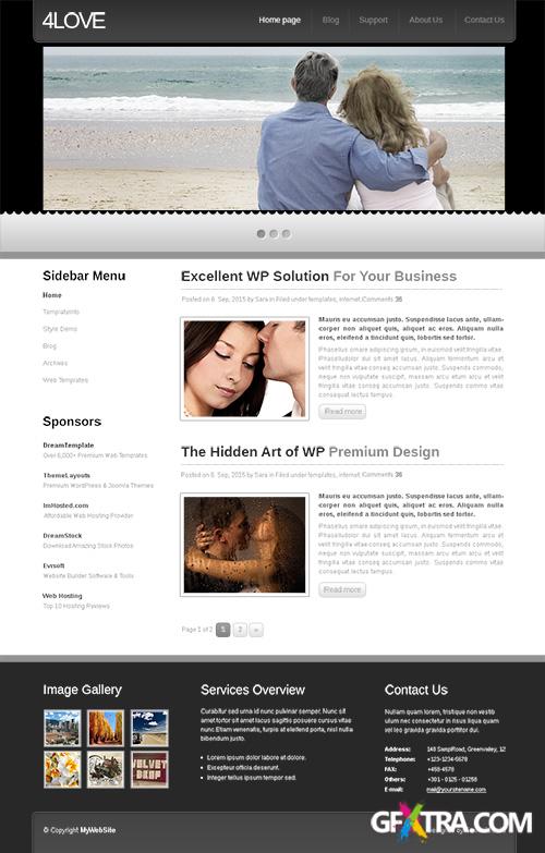 DreamTemplate - 4Love - CSS Template