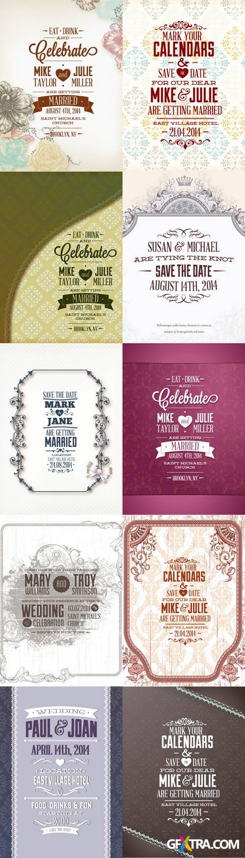 Wedding Vectors Set - 40xEPS