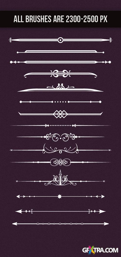 Designtnt - Dividers Brush and Vector Set 1