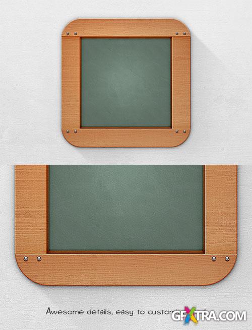 WeGraphics - Blackboard App Icon Template