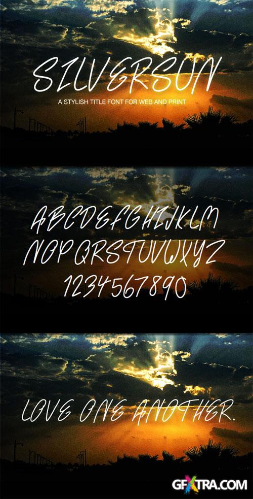 WeGraphics - SilverSun - A Handwritten Web Font