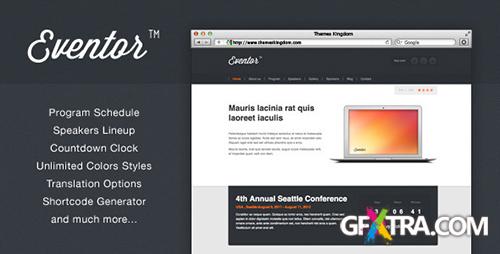 ThemeForest - Eventor v1.9 - Event Management WordPress Theme