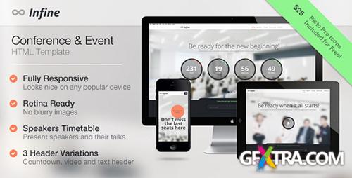 ThemeForest - Infine - One Page Conference & Event Template - RIP