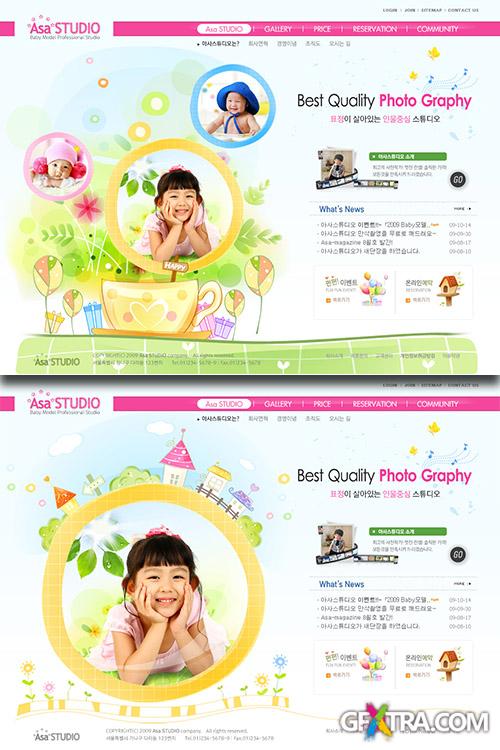 Children PSD Web Template - Best Quality Photo Graphy