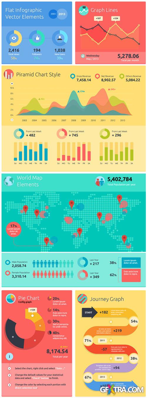 Pixeden - Flat Infographic Vector Elements