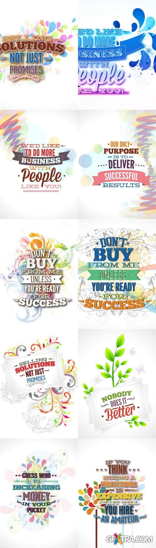 Sales Slogan Vectors Set - 30xEPS