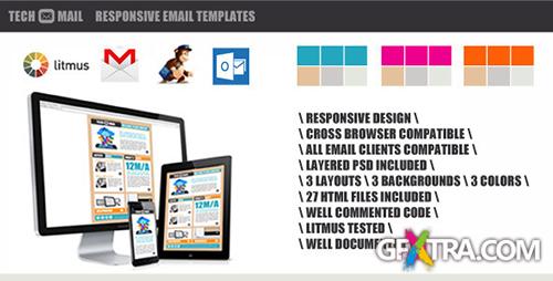 ThemeForest - TechMail - Responsive Email Template - RIP