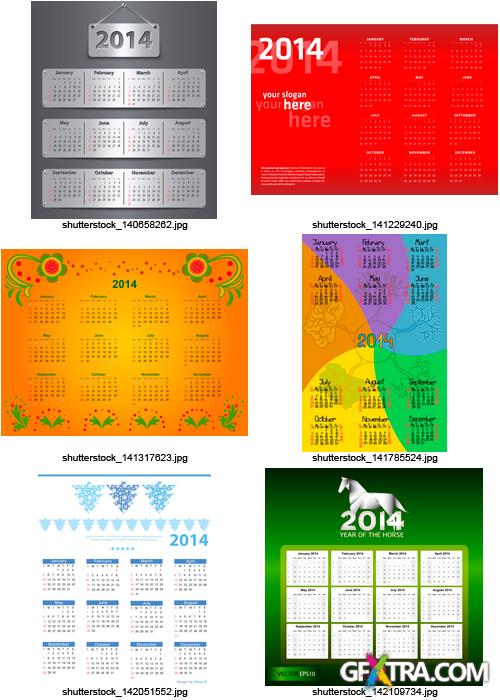 Amazing SS - Calendars for 2014 (Part 2), 25xEPS