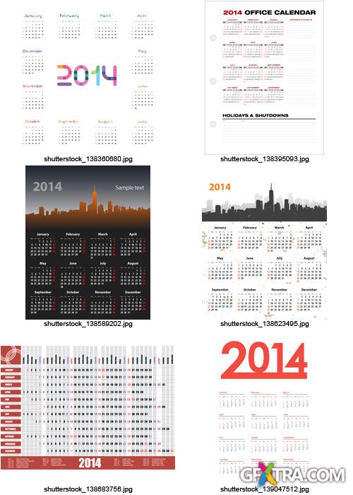 Amazing SS - Calendars for 2014 (Part 2), 25xEPS