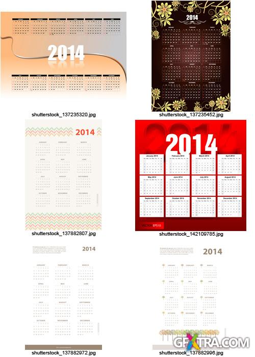 Amazing SS - Calendars for 2014 (Part 2), 25xEPS