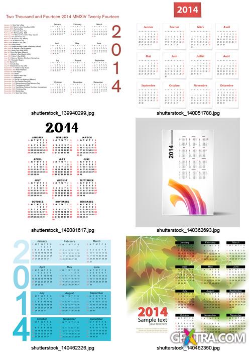 Amazing SS - Calendars for 2014 (Part 2), 25xEPS