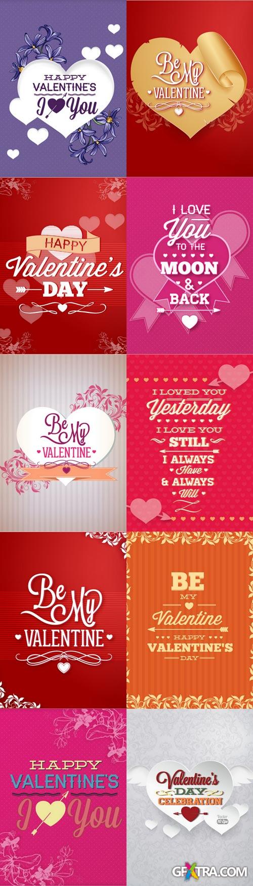 Valentine's Day Vectors Set - 40xEPS