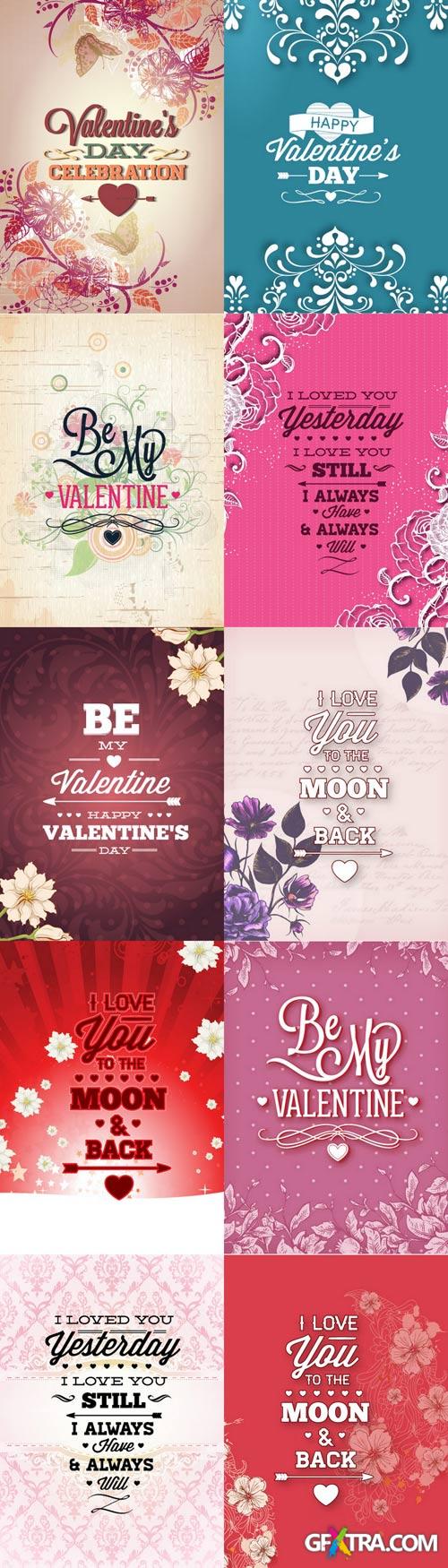 Valentine's Day Vectors Set - 40xEPS