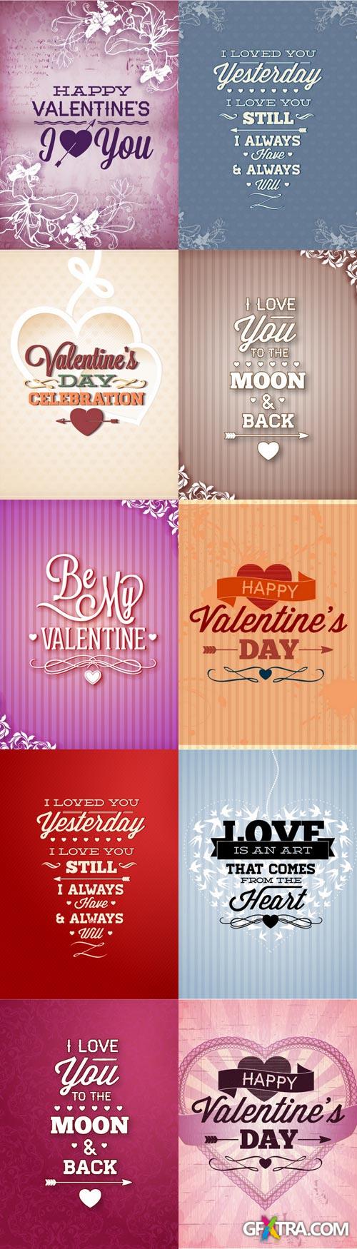 Valentine's Day Vectors Set - 40xEPS