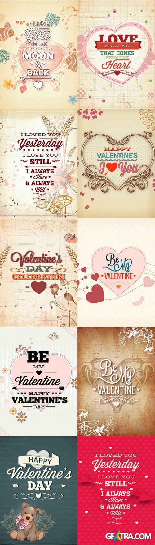 Valentine's Day Vectors Set - 40xEPS