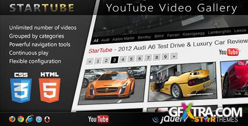 CodeCanyon - StarTube - YouTube Video Gallery Powered by jQuery - RIP