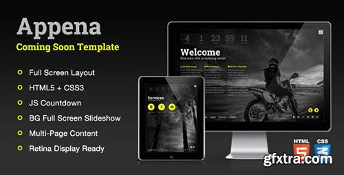 ThemeForest - Appena - Coming Soon Template - RIP