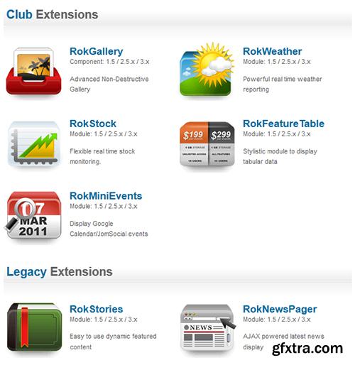 RocketTheme - All Club Extensions Latest for Joomla 2.5 - 3.x - 15/6/13