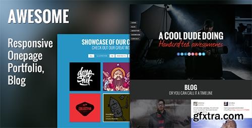 ThemeForest - Awesome Responsive Onepage Portfolio & Blog - RIP