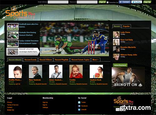 StarsDeveloper - SportsPlus Black - Theme for SocialEngine 4.x.x