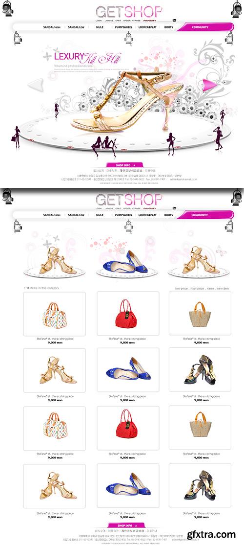 PSD Web Template - Fashion Get Shop