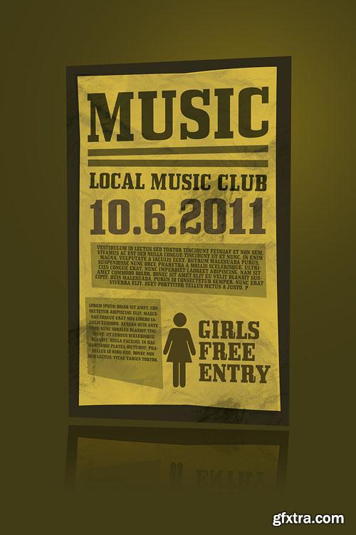 Music Flyer/Poster PSD Template