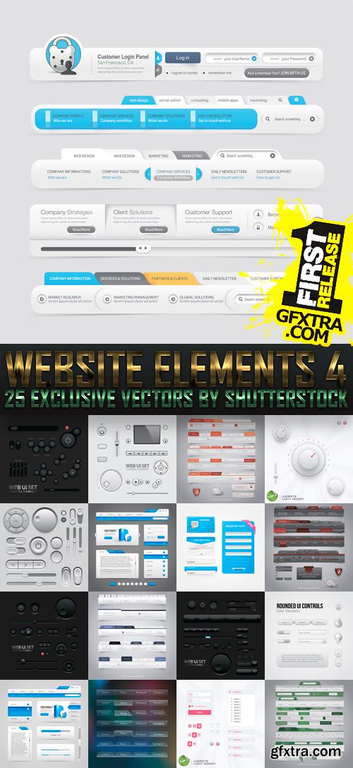 Amazing SS - Website Elements 4, 25xEPS