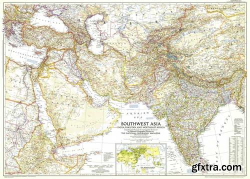 100 years Of National Geographic Maps (1888-1999)