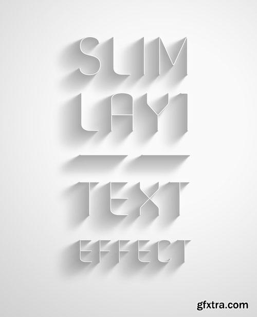 Pixeden - Psd Slim Lay Text Effect