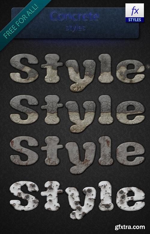 Concrete Photoshop Styles