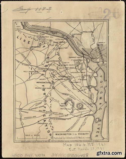 Antique Maps of the U.S. Civil War 67xJPGs